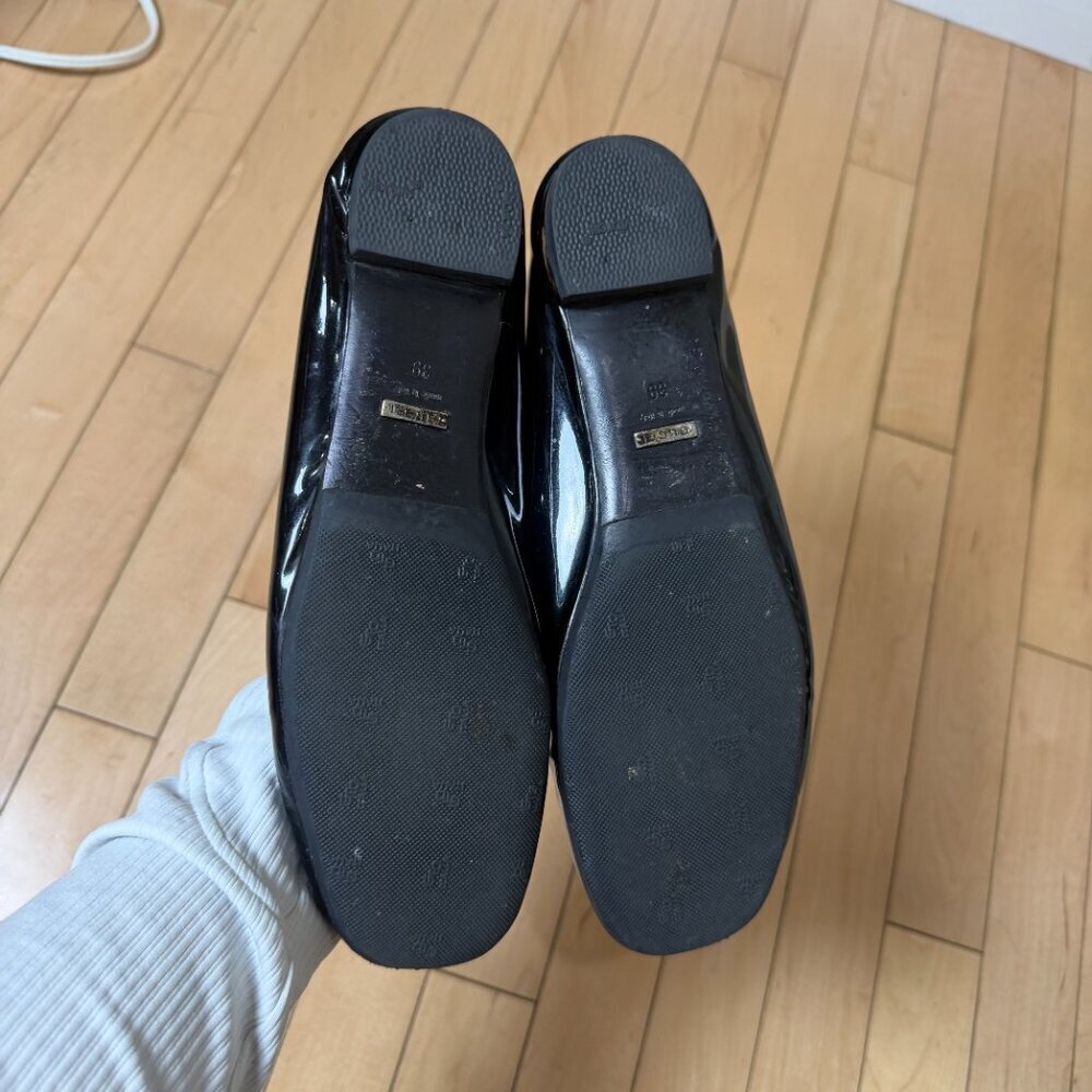 Authentic GUCCI black patent leather ballet flats with horsebit detail size 39 - Picture 10 of 11